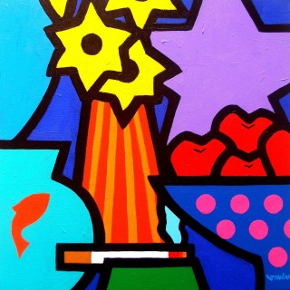 Homage To Tom Wesselmann - Acrylic on deep edge canvas - Square 16