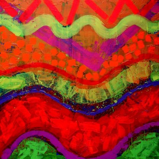 Abstract 25614 - Acrylic on deep edge canvas - 48