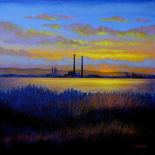 The Pidgeon House from Clontarf  - Acrylic on deep edge canvas SOLD