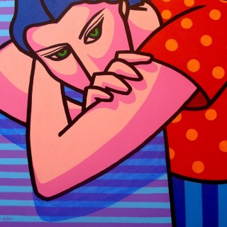 Girl With Green Eyes - Homage To Matisse