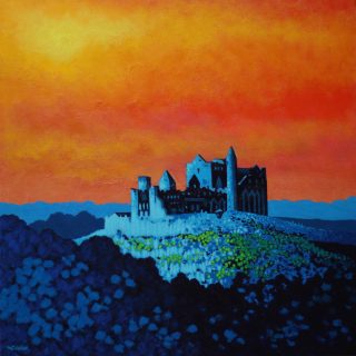 Rock of Cashel - Acrylic on deep edge canvas Square 24