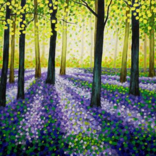 Bluebell Carpet - acrylic on stretched canvas - SOLD