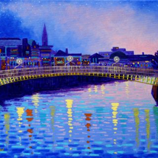 Ha Penny Bridge Acrylic On Stretched Canvas SOLD €750