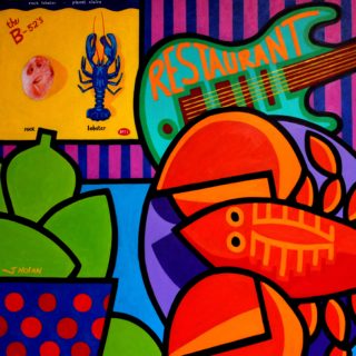 Homage To Rock Lobster The B 52s 39x39 Inches Varnished Unframed Price €1875