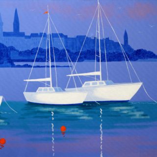 Dunlaoghaire Vista Acrylic On Deep Edge Canvas 28inches X 40 Inches Framed €1,975 12 Limited Edition, Gicleé prints of selected paintings are also available. Each print is signed, numbered and titled by John. The image size is 28 by 40cm approx on ivory mount measuring 40 by 50cm. Each print is priced at €165.