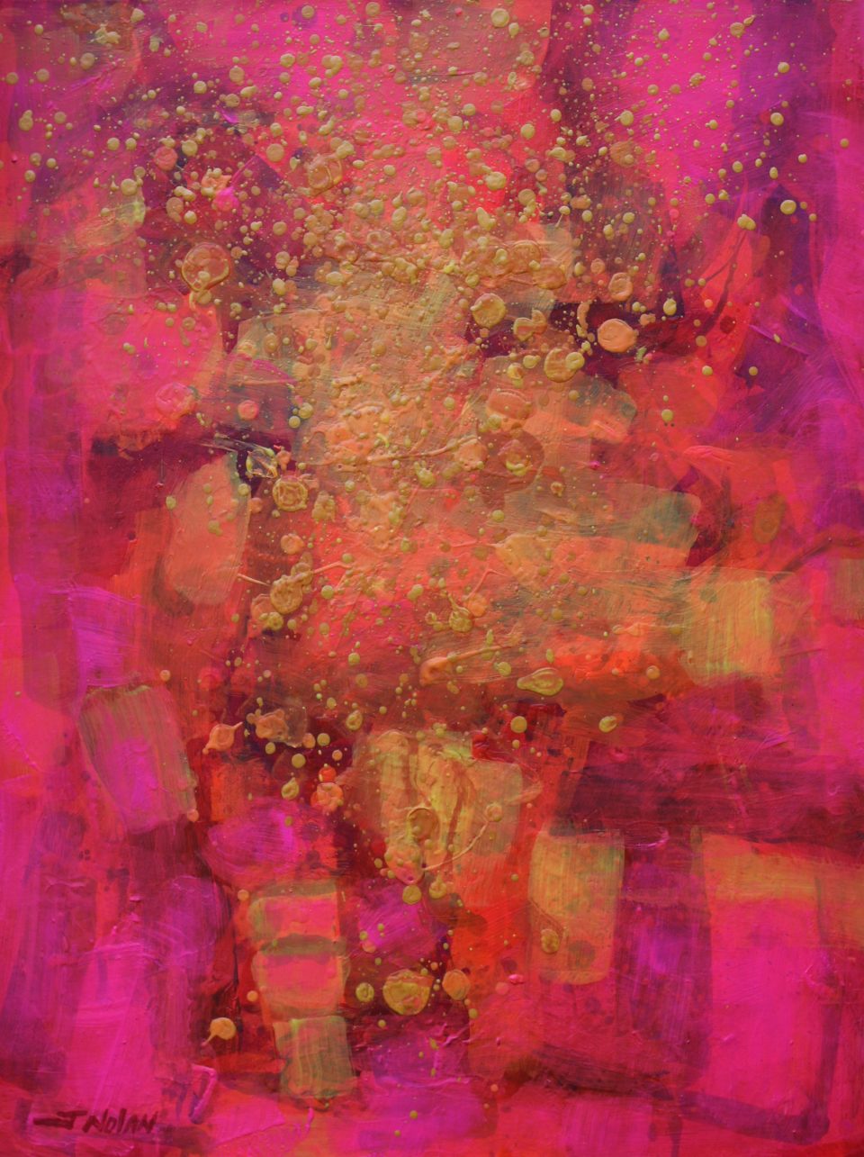Colour Cornucopia II 18 11 2020 005 – Acrylic and gel medium on stretched canvas – varnished -31″ X 23.5″ – €1,850