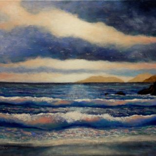 Seascape 5 2 2021 001 Seascape - Coumeenole Beach  - Slea Head, - Dingle Peninsula - acrylic on stretched canvas - varnished - Canvas size 20