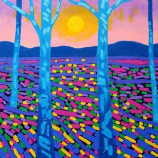 Sunbright - Acrylic on stretched canvas - varnished and framed - €695